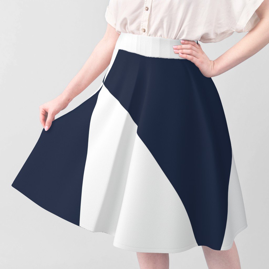 Bold Navy and White Oversized Geometric Diamond Fabric architectural fabric