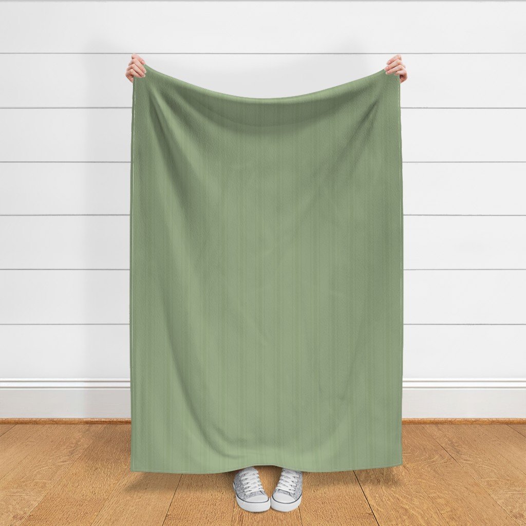 Tonal Sage Green Tailored Ticking Stripe Cottage Farmhouse Wide Strip Fabric country home fabric