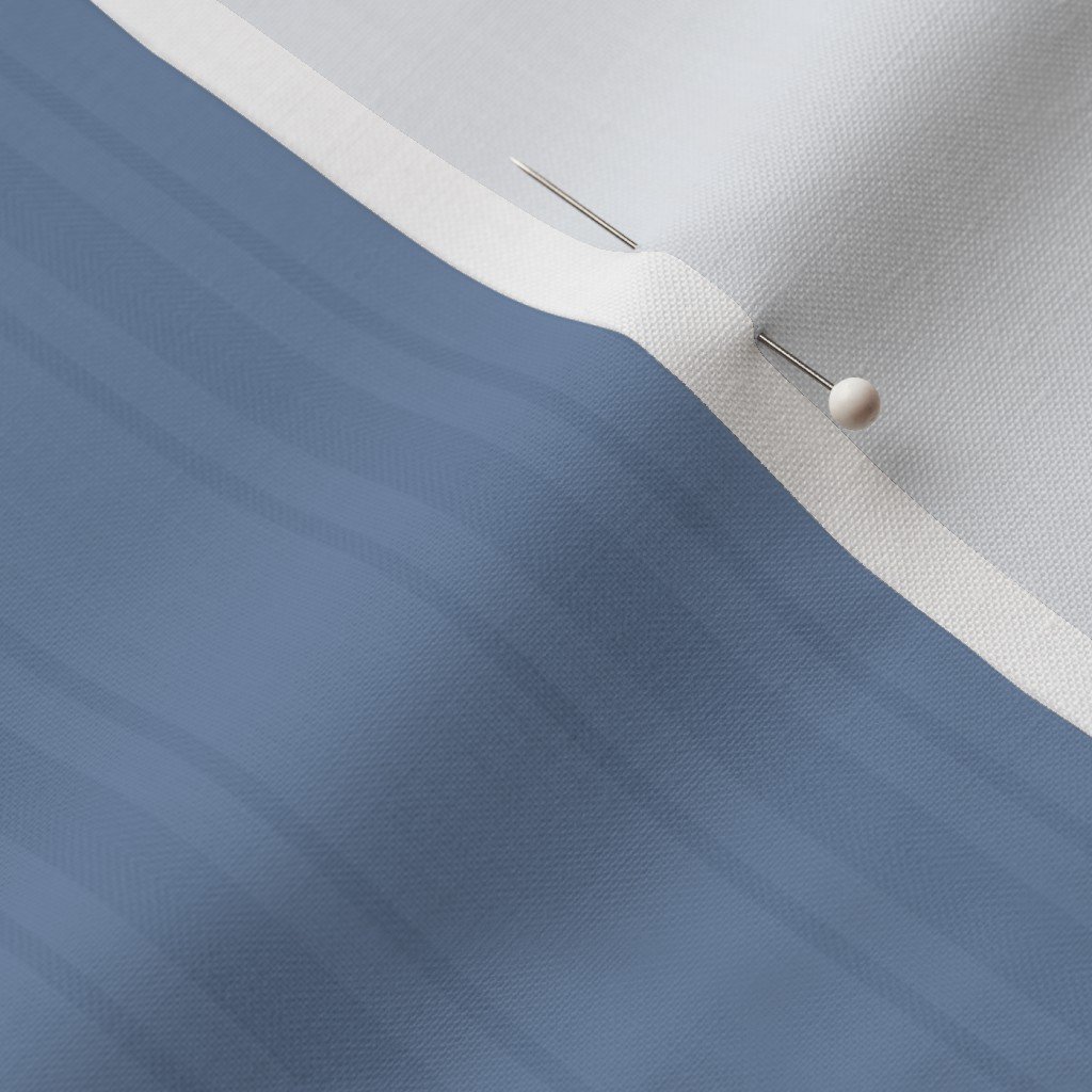 Tonal Dusty Blue Tailored Ticking Stripe Cottage Farmhouse Small Scal Fabric blue stripe fabric