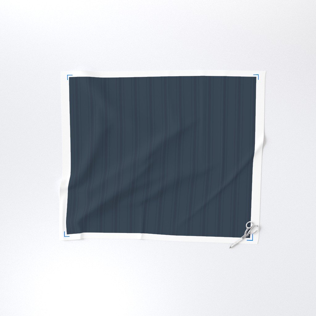Tonal Deep Navy Tailored Ticking Stripe Cottage Farmhouse Wide Stripe Fabric blue stripe fabric