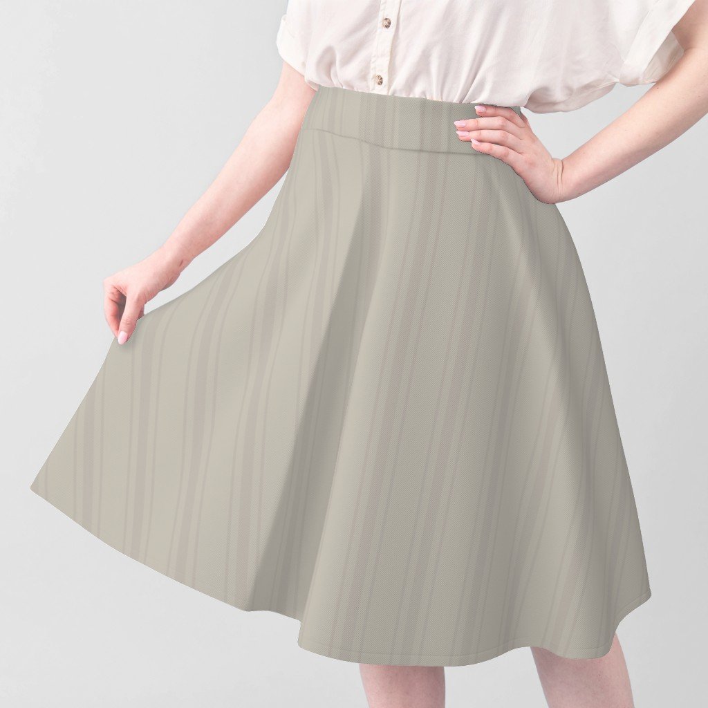 Tonal Greige Tailored Ticking Stripe Cottage Farmhouse Wide Stripe Fabric balanced tones fabric
