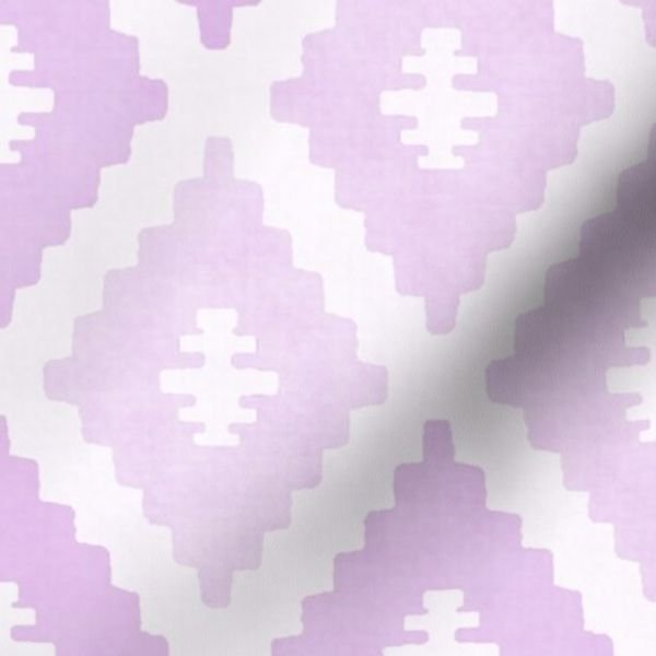 Large Sun Faded Mediterranean Diamond Pattern in Petal Orchid Pink Design Collection Design Collection faded pink fabric design
