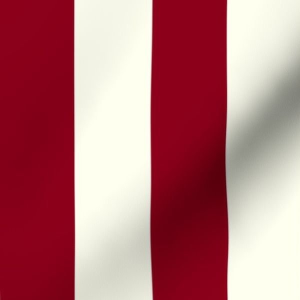 Classic Burgundy and Ivory 2-inch Vertical Stripes Home Decor Collection Home Styling Collection 2 inch stripe fabric design