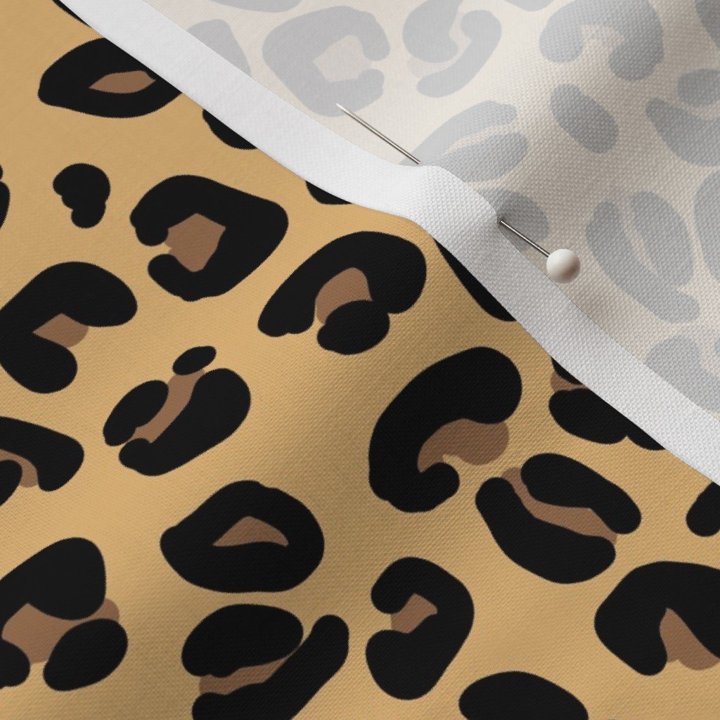 Leopard Spots Classic Beige Fabric big cat fabric