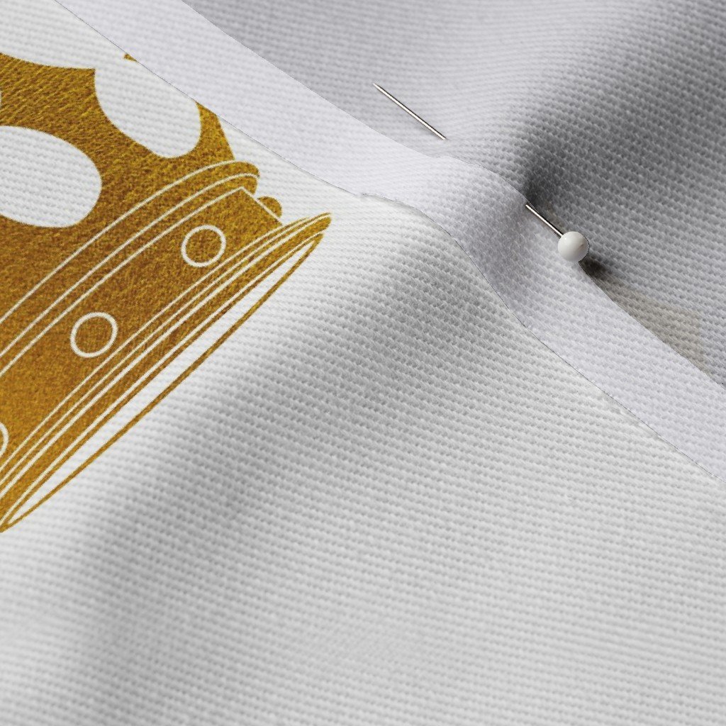 Wedding White Gold Crowns Fabric gold crown fabric