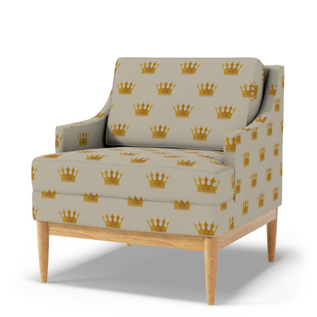 George Grey Royal Golden Crowns Fabric crown of great britain fabric