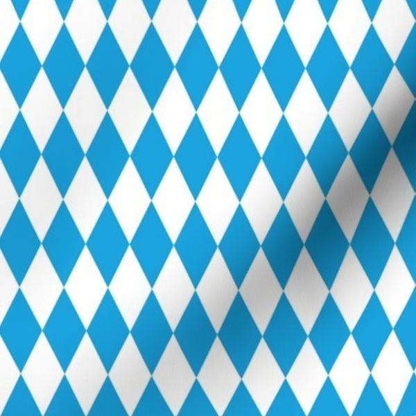 Oktoberfest Bavarian Blue and White Small Diagonal Diamond Pattern Decor Collection Design Collection bavarian flag fabric design