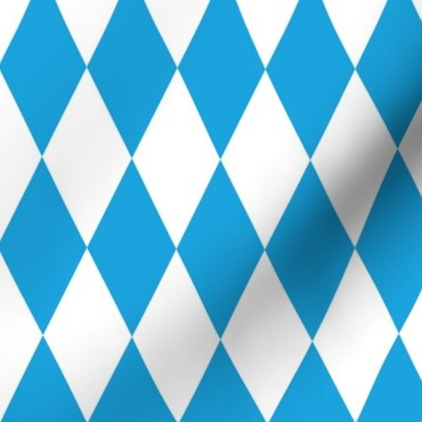 Oktoberfest Bavarian Blue and White Medium Diagonal Diamond Pattern Home Decor Collection Decor Collection bavarian flag fabric design