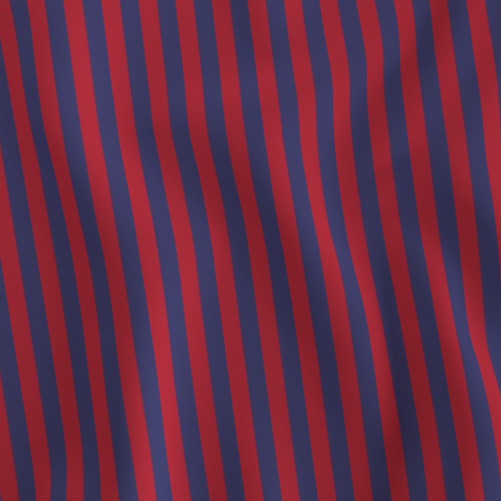 Small Red and Blue USA American Flag Vertical Stripes Fabric blood red fabric
