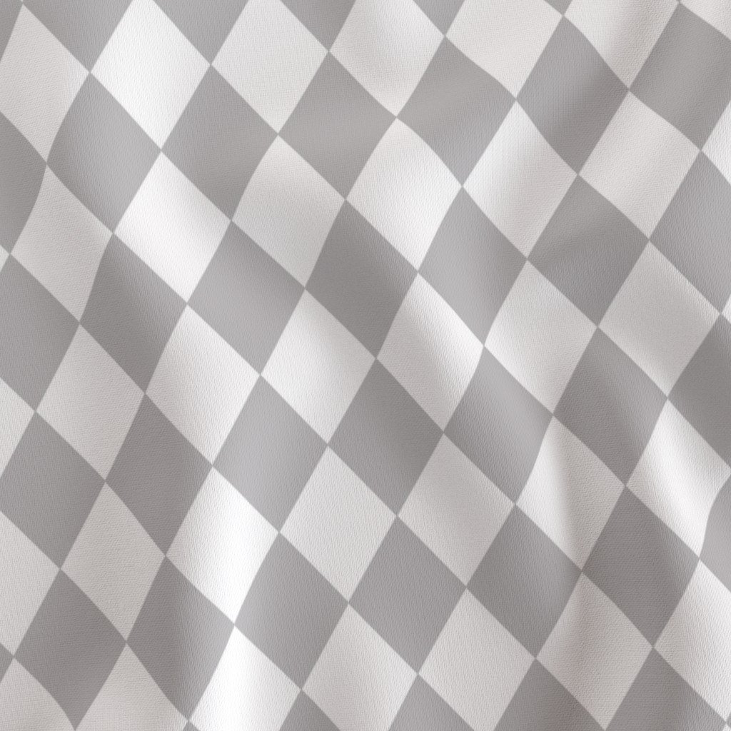 Grey Fog Small Modern Diamond Pattern Fabric diamond pattern fabric