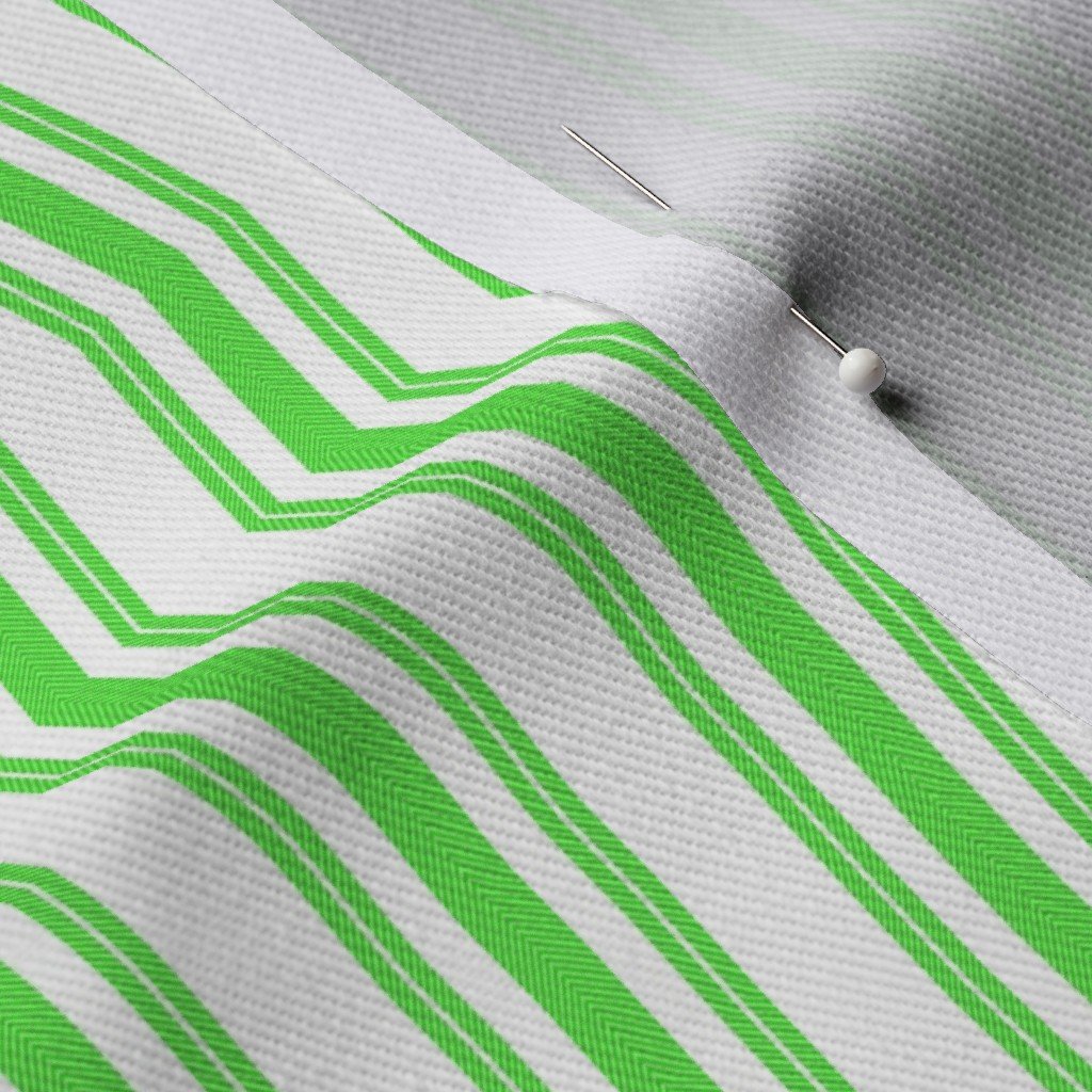 Trendy Large Lime Margarita Green French Mattress Ticking Double Fabric lime and white fabric