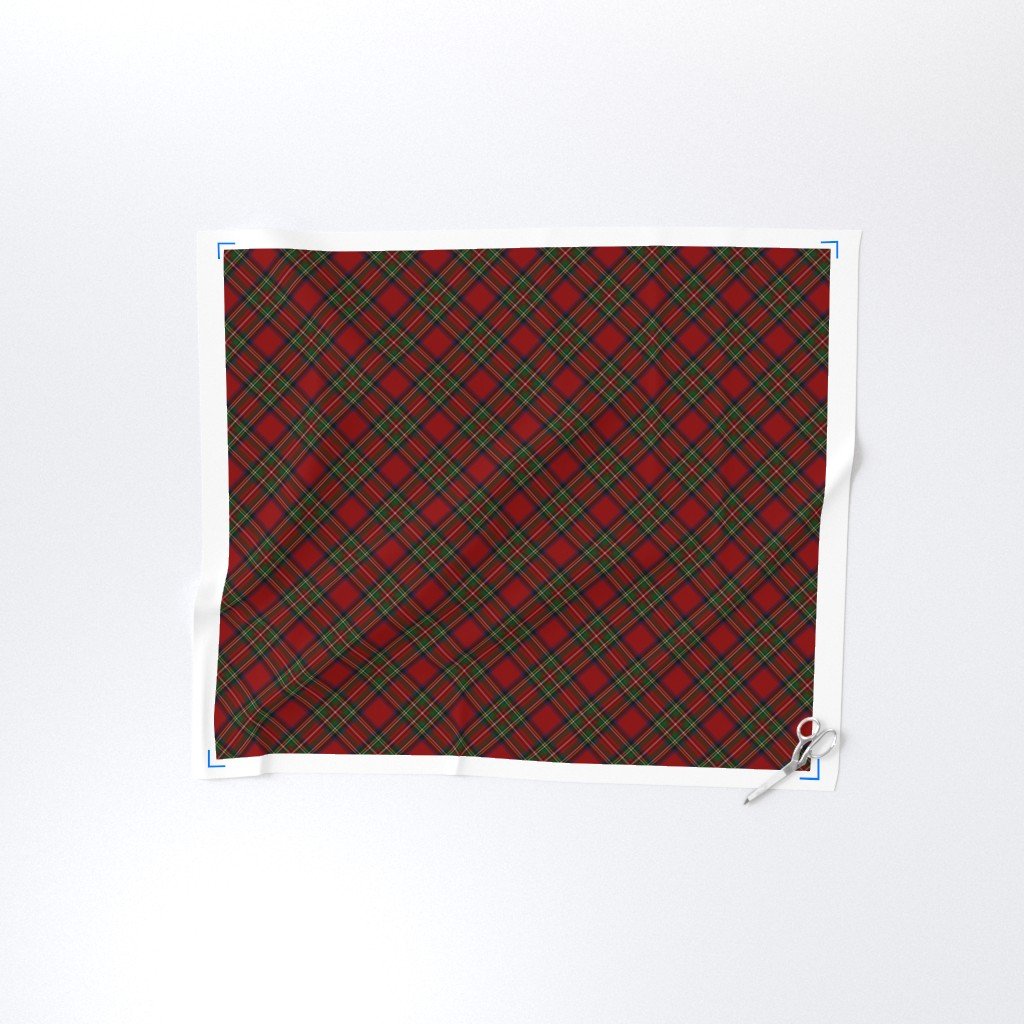 Royal Stewart Tartan Stuart Clan Plaid Tartan Home Decor Collection Interior Collection red weave fabric