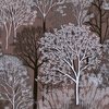 New England Endless Forest Trees in Frosted Brown Winter
