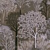 New England Endless Forest Trees in Dusty Cocoa Winter