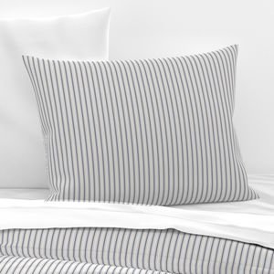 Micro Stressed Blue Denim Mattress Ticking Interior Collection Home Styling Collection denim blue pillow sham design