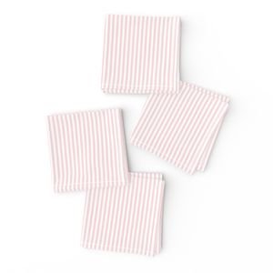 Soft Blush Pink Pinstripe in an English Country Garden Interior Collection Home Decor Collection english garden napkins design