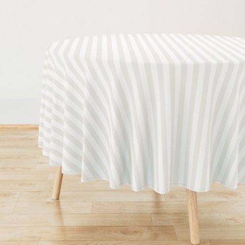 1 Inch Bone White Classic Stripe Pattern Interior Collection Home Decor Collection minimalist tablecloth design