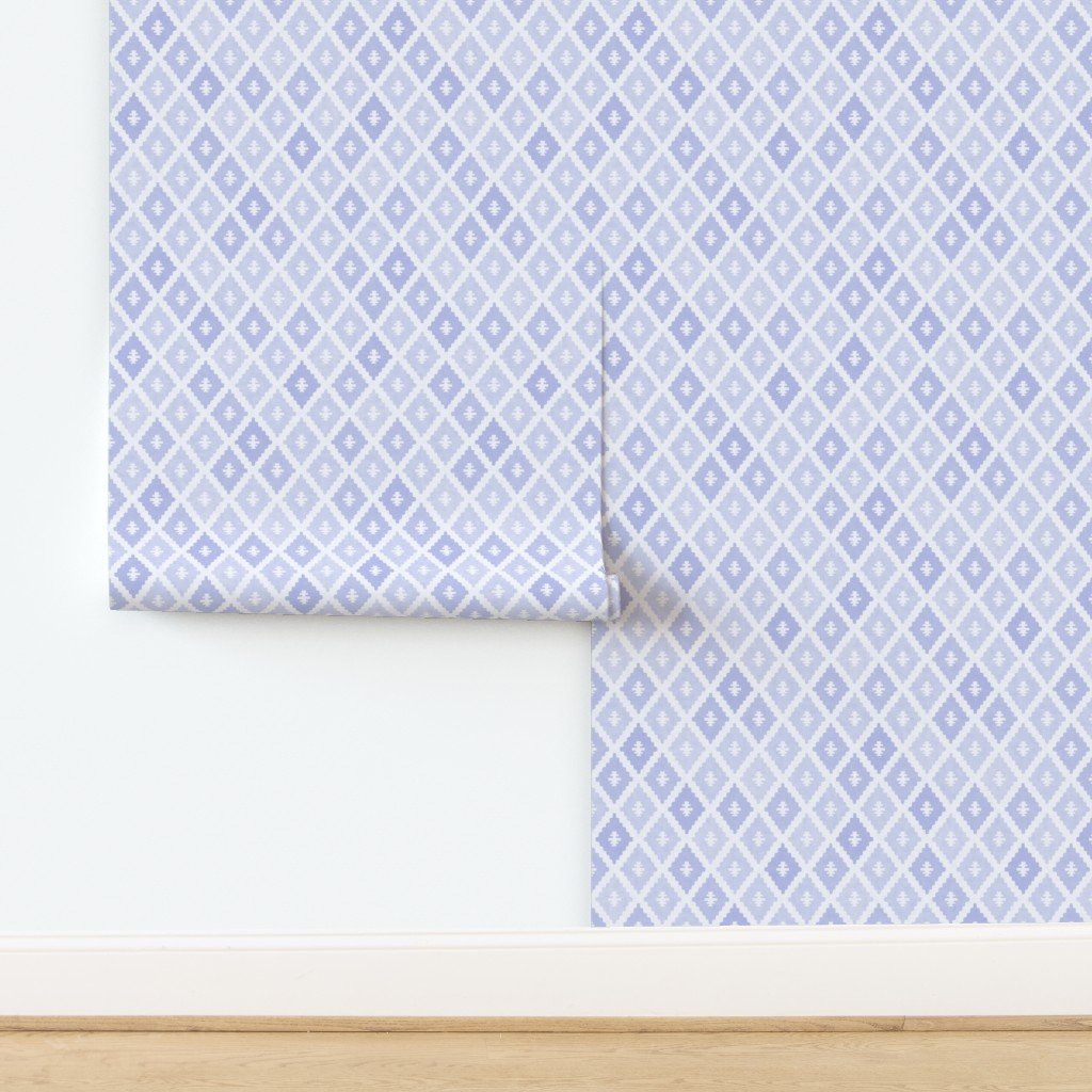 Small Sun Faded Mediterranean Diamond Pattern in Lavender Mist Blue Home Decor Collection Home Decor Collection pastel sky wallpaper