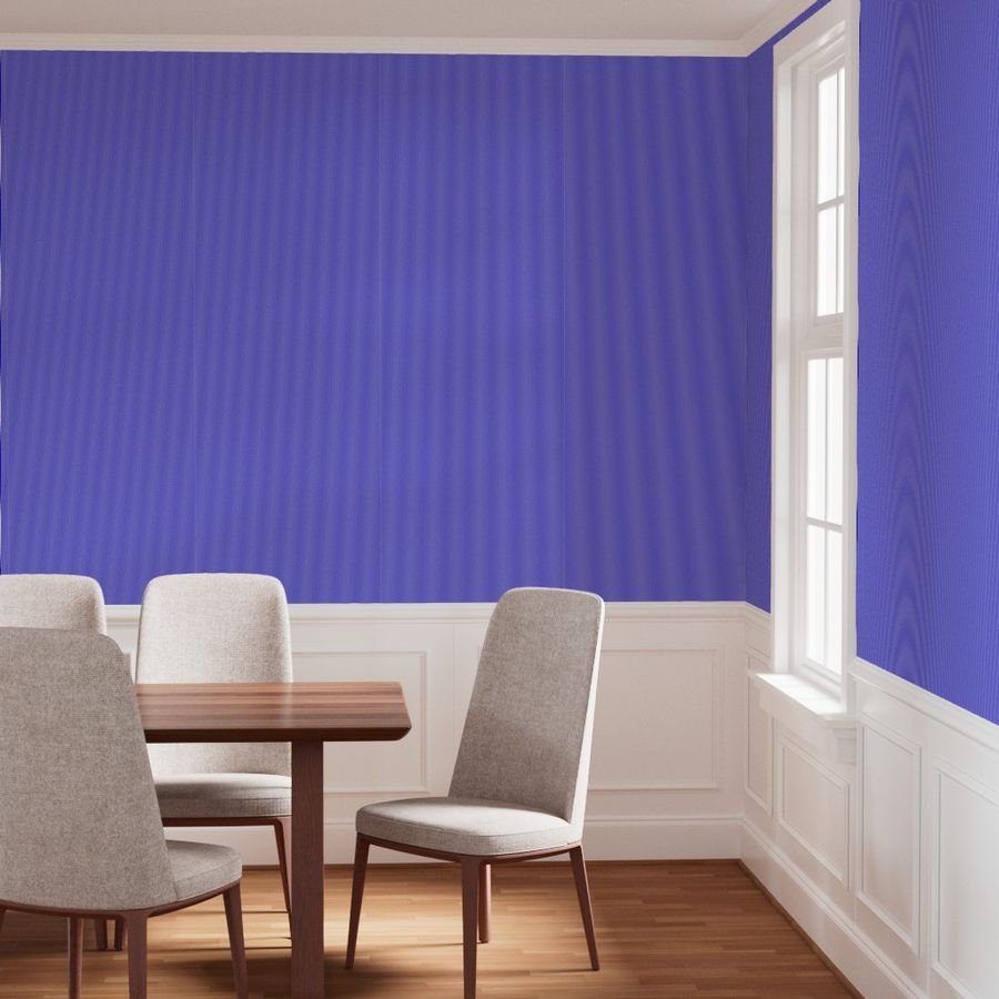 Subtle Cream White and Blue 1 16 Inch Vertical Stripes Home Styling Collection Home Styling Collection bedroom wallpaper
