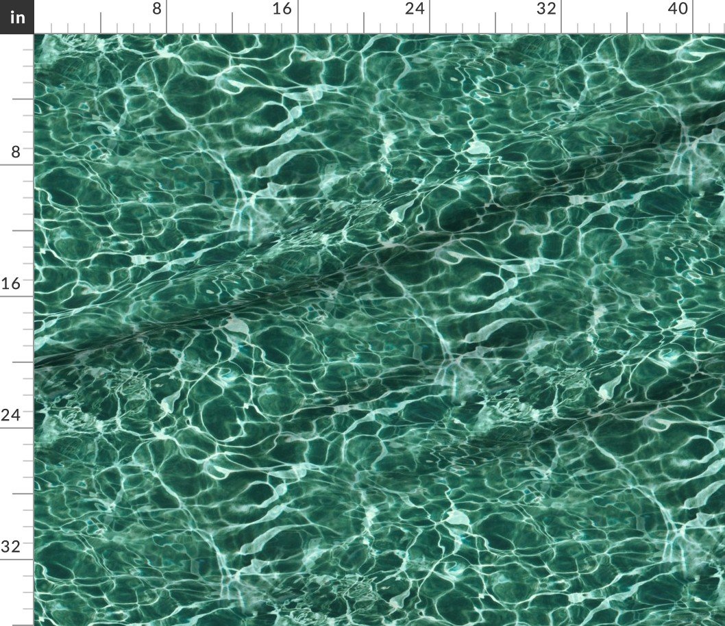 Capri Blue Grotto Sunlit Water Ripples Decor Collection Home Decor Collection deep teal fabric