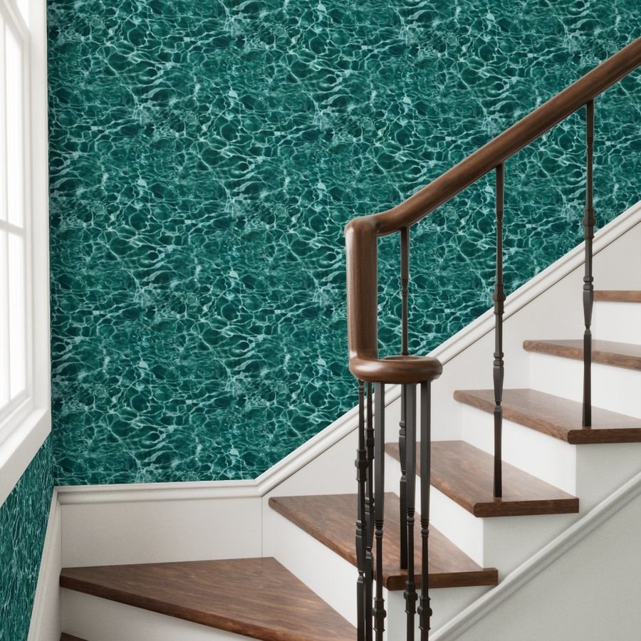 Bora Bora Lagoon Blue Water Ripples Design Collection Design Collection water ripples wallpaper
