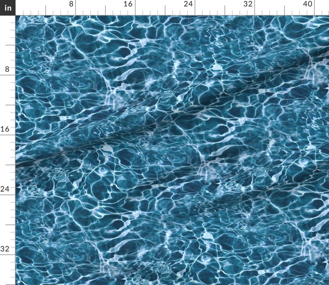Naxos Aegean Blue Water Ripples Home Decor Collection Design Collection greek island fabric