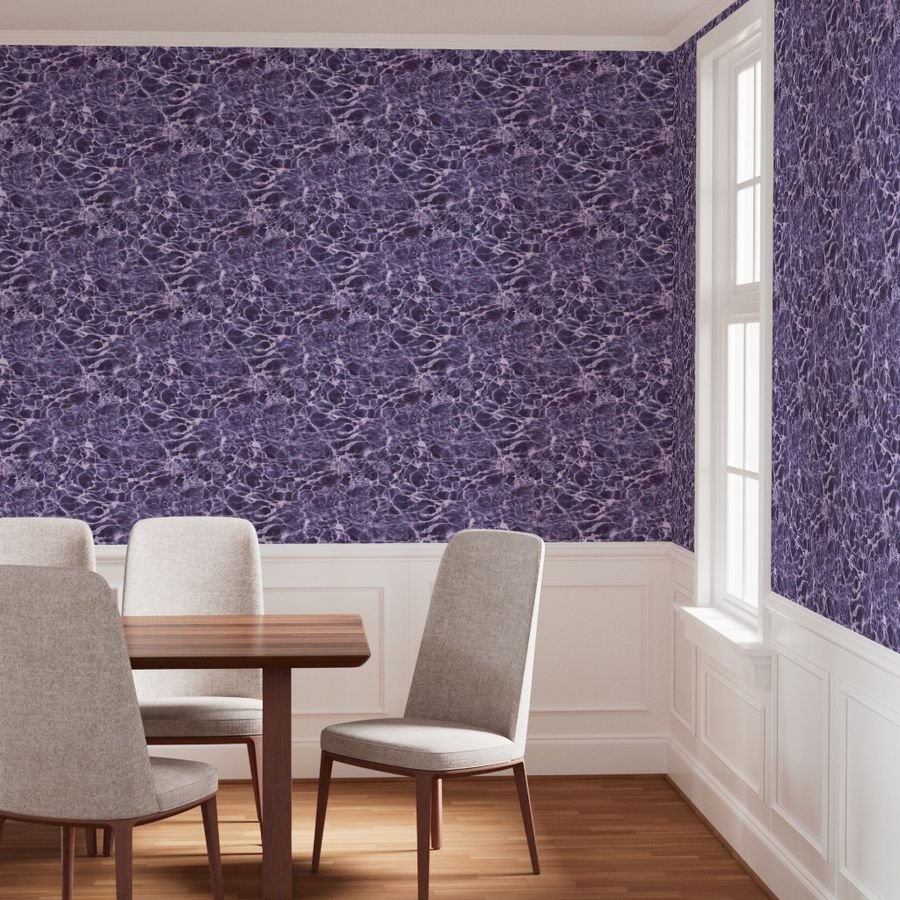 Bermuda Horseshoe Bay Pink Violet Water Ripples Home Decor Collection Interior Collection beach house wallpaper