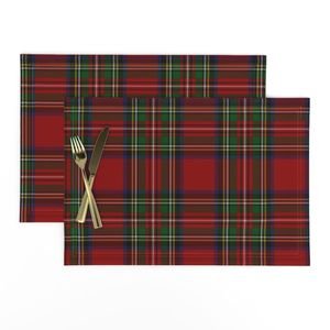 Royal Stewart Tartan Clan Plaid Home Decor Collection Home Styling Collection clan placemat design