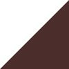 Bold Chocolate Brown and White Oversized Geometric Diamond