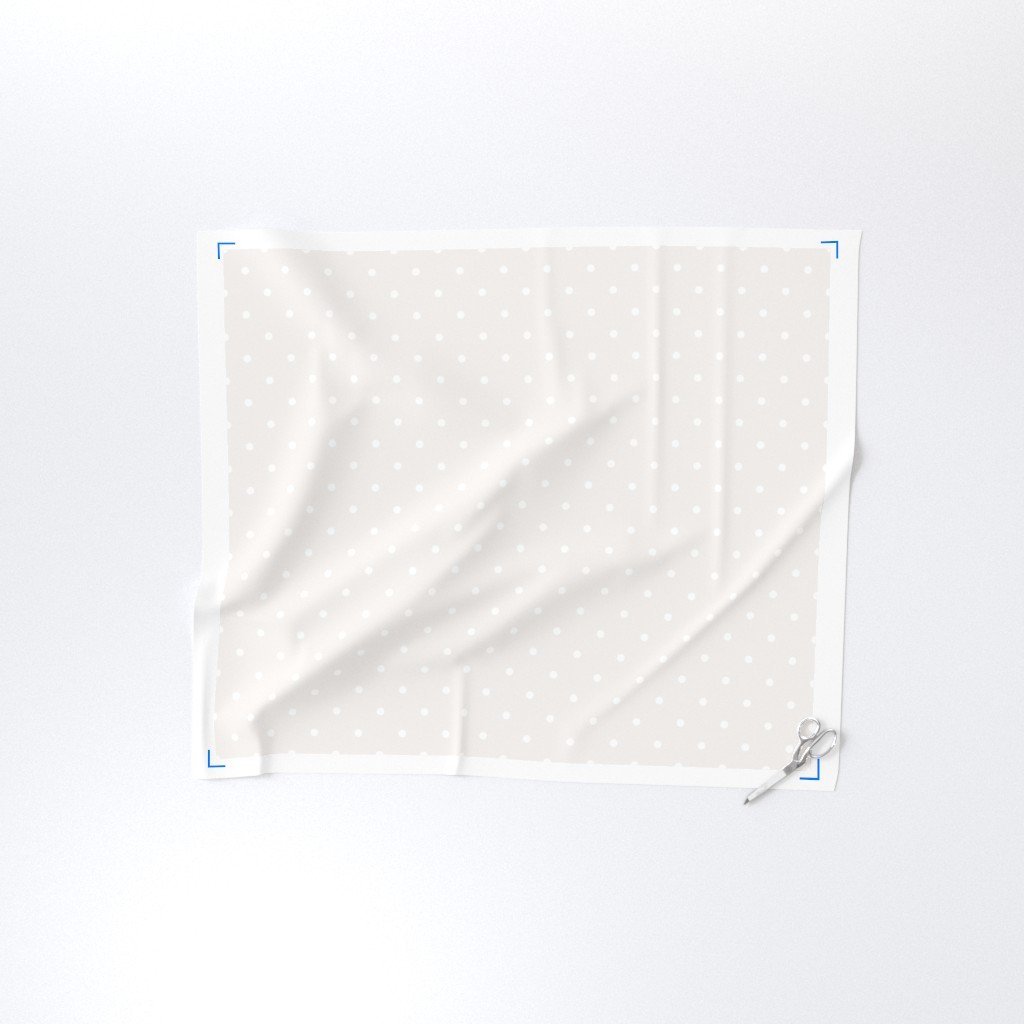 3 Inch Bone White Polka Dot Pattern Fabric polka dots fabric
