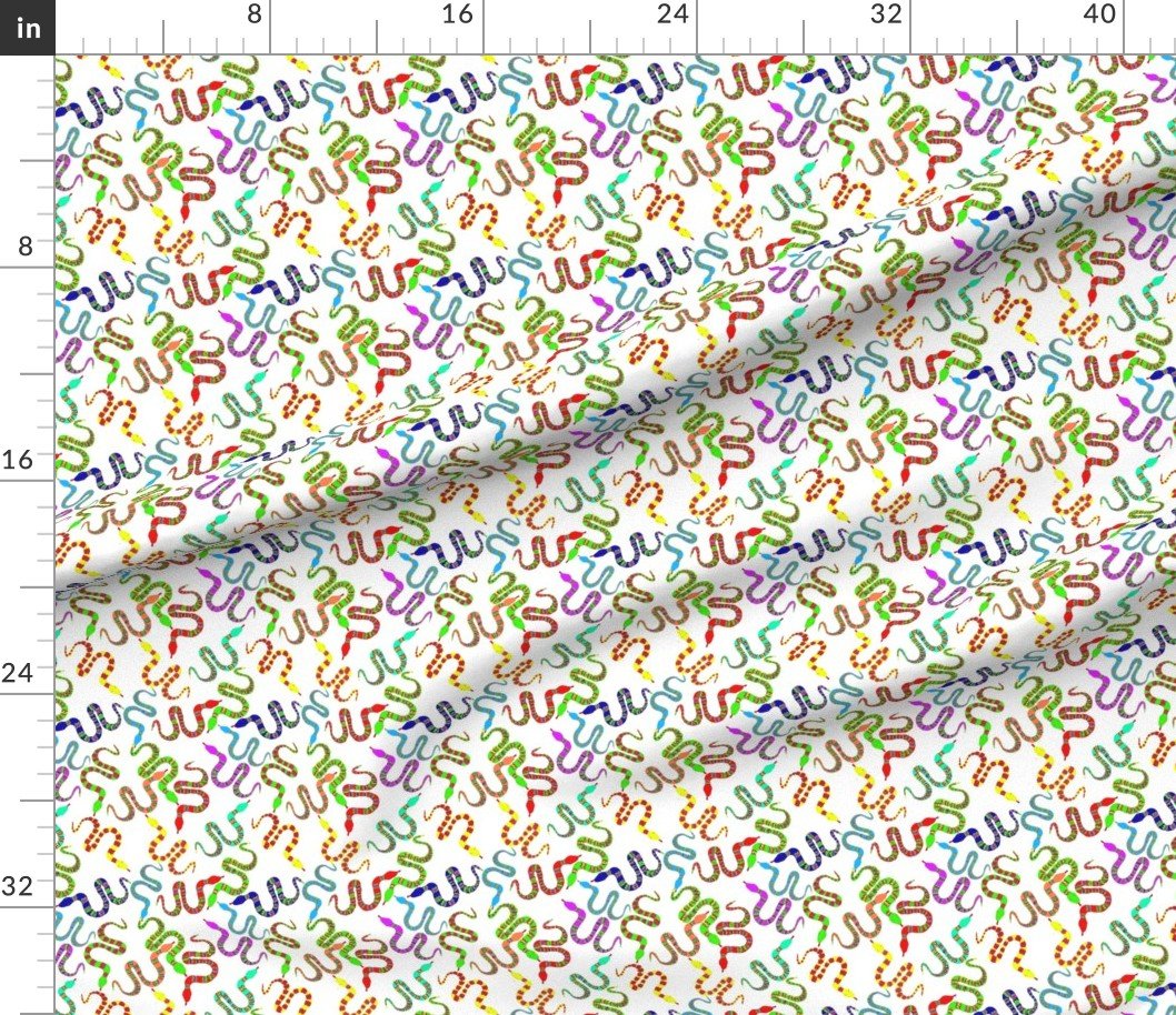 Neon Snakeys Bright Colored Snakes Design Collection Home Decor Collection bright colors fabric