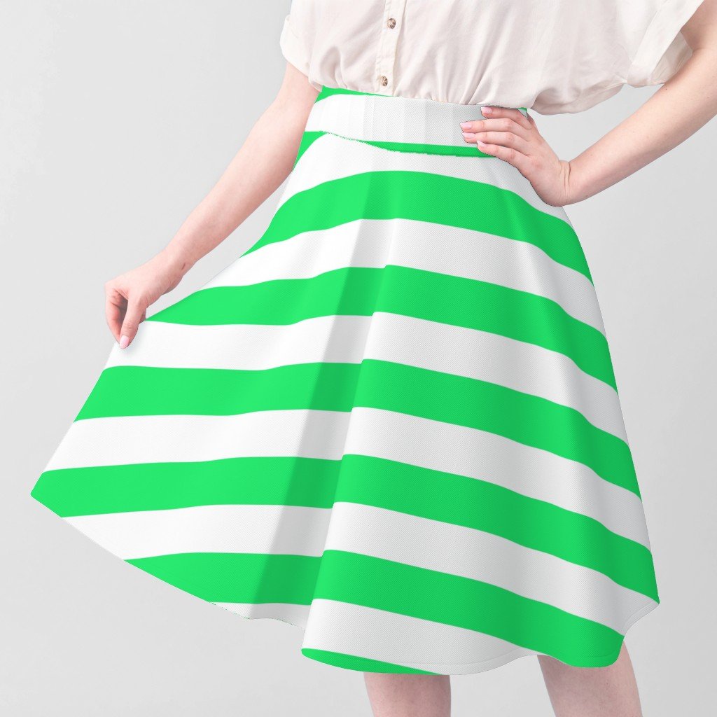 Lime Mojito Green Horizontal Tent Stripes Florida Colors of the Sunshine Decor Collection Decor Collection lime mojito stripes fabric