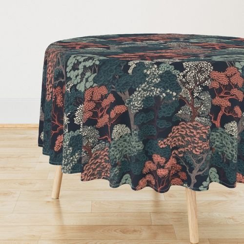 Japanese Tranquility Garden Endless Forest Interior Collection Decor Collection japanese garden tablecloth design