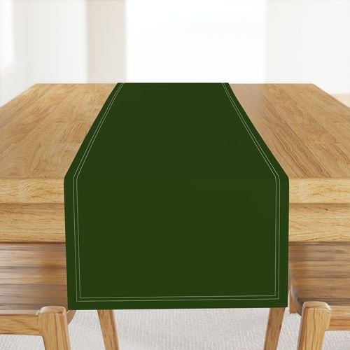 Lichen Green Solid Trim Color French Provincial Spring Home Styling Collection Decor Collection dark green table runner design
