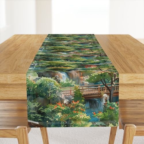 Eden of Tranquility A Japanese Water Garden Paradise Home Styling Collection Design Collection scenic beauty table runner design