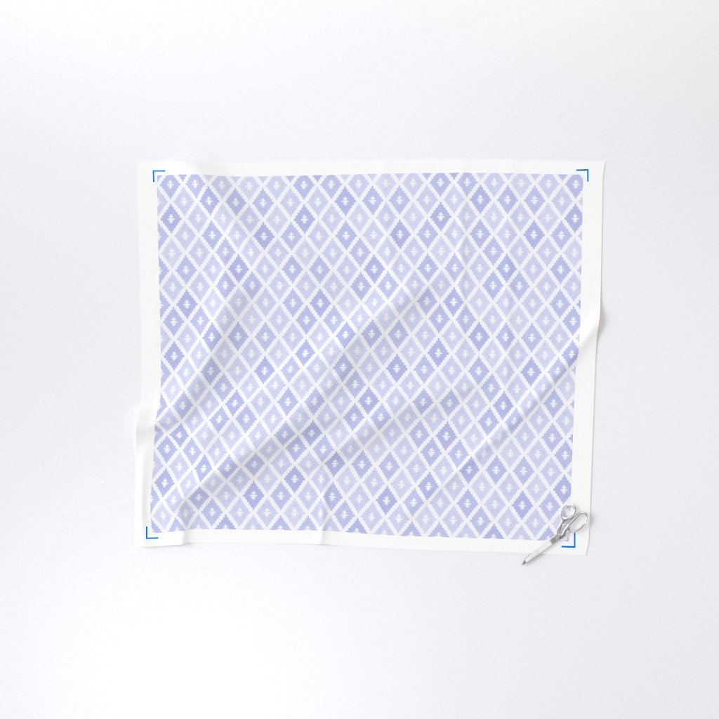 Small Sun Faded Mediterranean Diamond Pattern in Lavender Mist Blue Home Decor Collection Home Decor Collection dusty blue fabric