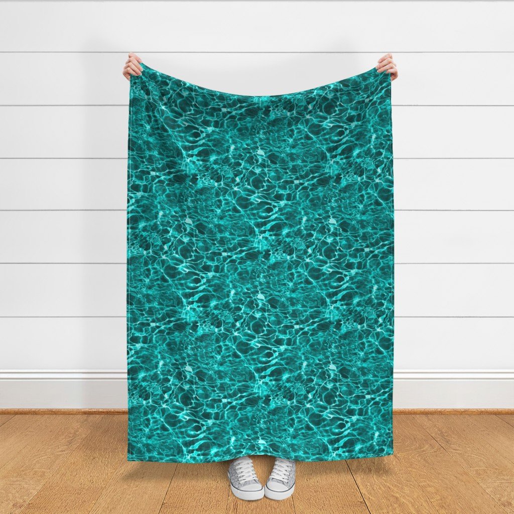 Curacao Playa Kenepa Electric Aqua Water Ripples Decor Collection Interior Collection playa kenepa fabric