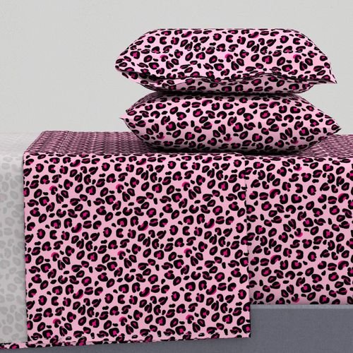 Leopard Spots Pink Home Decor Collection Home Styling Collection leopard skin sheet set design