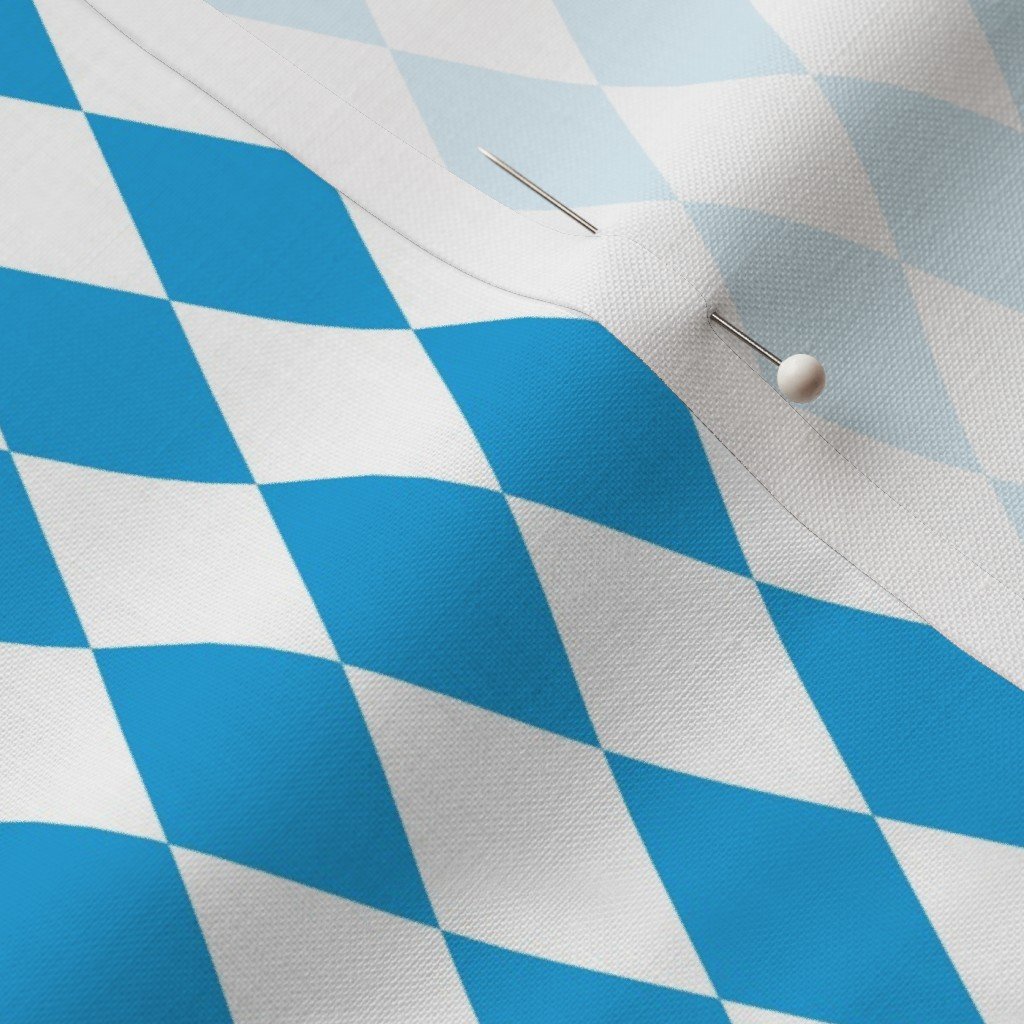 Oktoberfest Bavarian Blue and White Small Diagonal Diamond Pattern Decor Collection Design Collection bavarian flag fabric