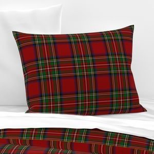 Royal Stewart Tartan Clan Plaid Home Decor Collection Home Styling Collection scottish plaid pillow sham design