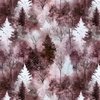 Small Endless Winter Tree Dreamscape Trees in Dusty Rose Misty Forest