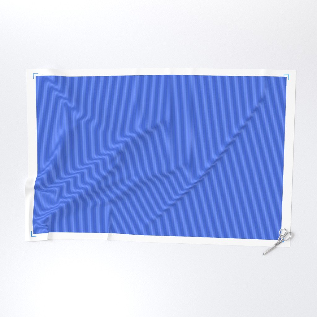 Classic White Pinstripe on Royal Blue Office Stripe Pattern Fabric banker stripe fabric