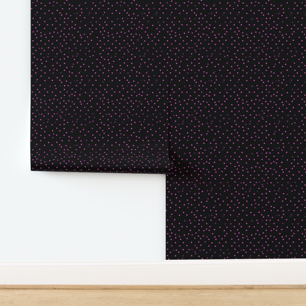 Halloween Enchanted Glow Pink Black Seamless Pattern Wallpaper design
