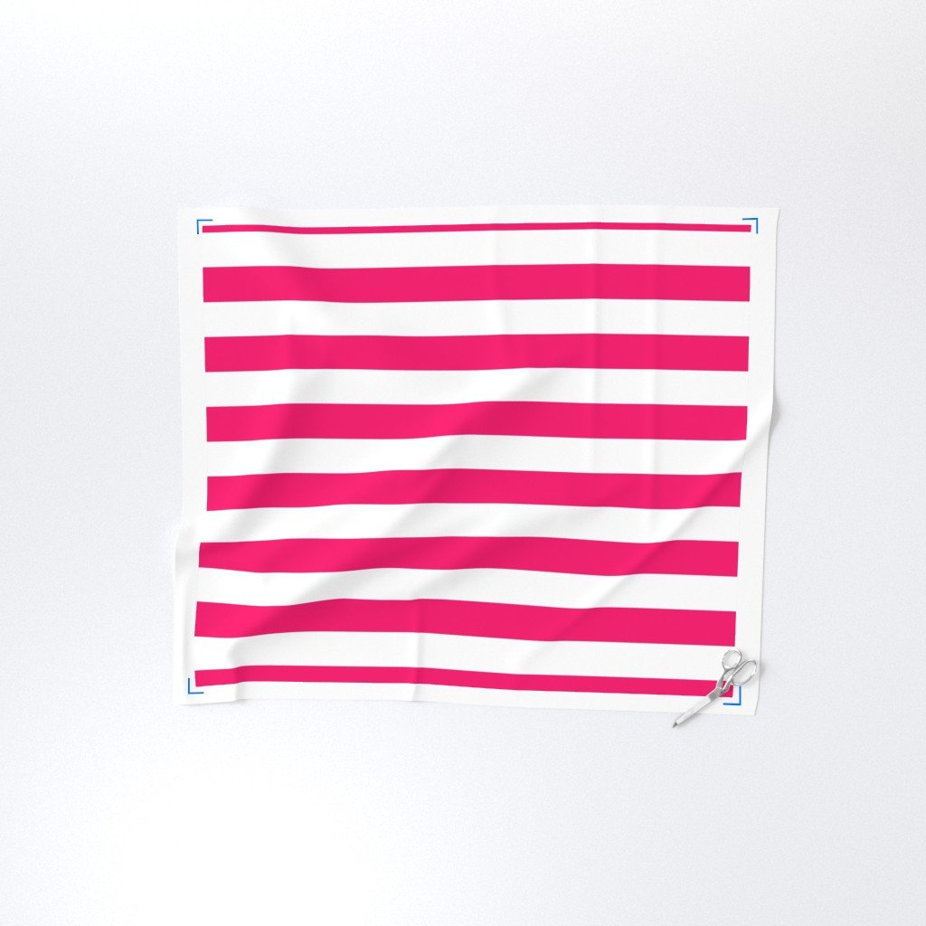 Florida Flamingo Pink Horizontal Tent Stripes Florida Colors of the Interior Collection Home Decor Collection flamingo stripes fabric