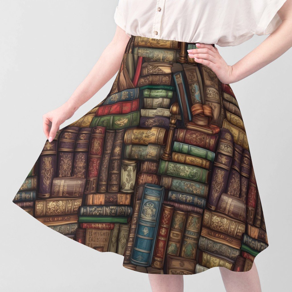 Stacked Bound Vintage Books on Library Book Shelf Decor Collection Home Decor Collection library books fabric
