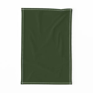 Lichen Green Solid Trim Color French Provincial Spring Home Styling Collection Decor Collection dark lichen green tea towel design