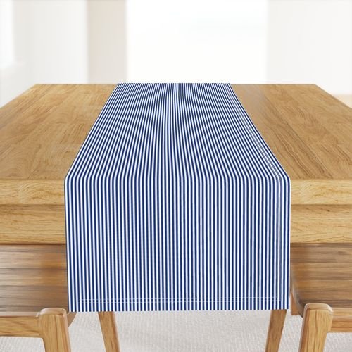 Naval Map Blue with White Pinstripes Dad Edit Design Collection Home Decor Collection dad table runner design