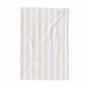 1 Inch Bone White Classic Stripe Pattern Interior Collection Home Decor Collection monochromatic tea towel design
