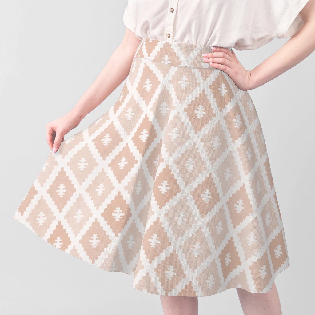 Large Sun Faded Mediterranean Diamond Pattern in Peach Sand Pink Decor Collection Interior Collection blush peach fabric