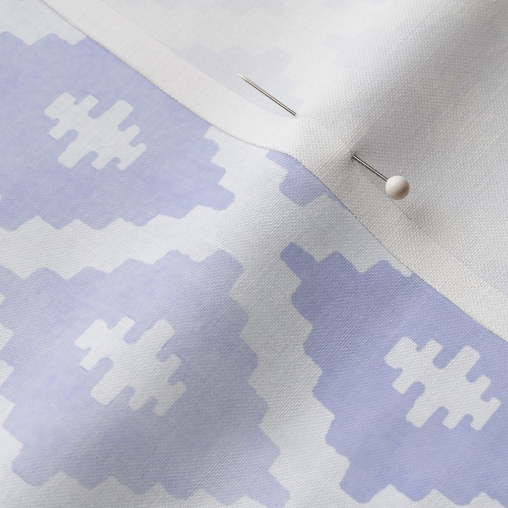 Small Sun Faded Mediterranean Diamond Pattern in Lavender Mist Blue Home Decor Collection Home Decor Collection faded lilac fabric